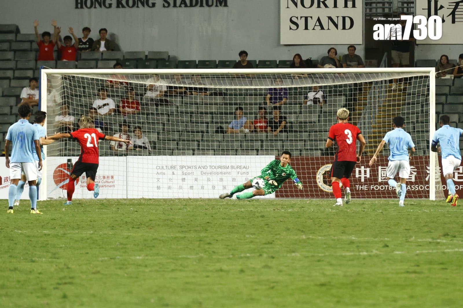 香港足球|葉鴻輝完封柬埔寨。(林俊源攝)