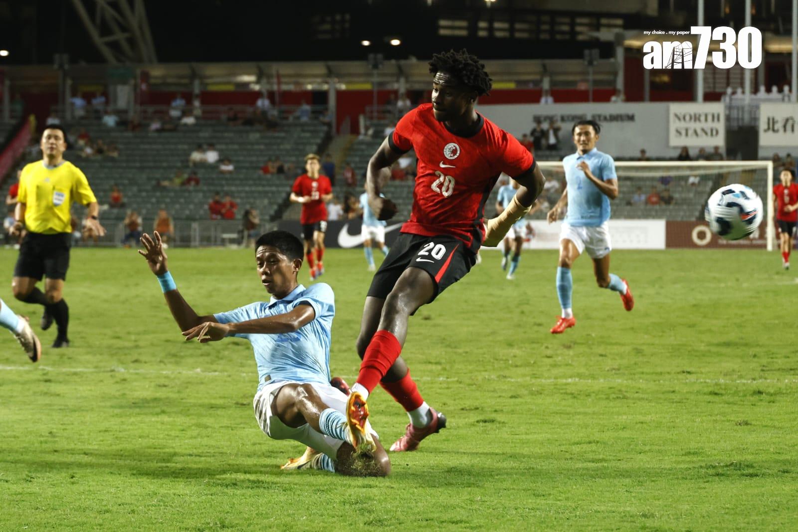香港足球|米高對柬埔寨後備上陣。(林俊源攝)