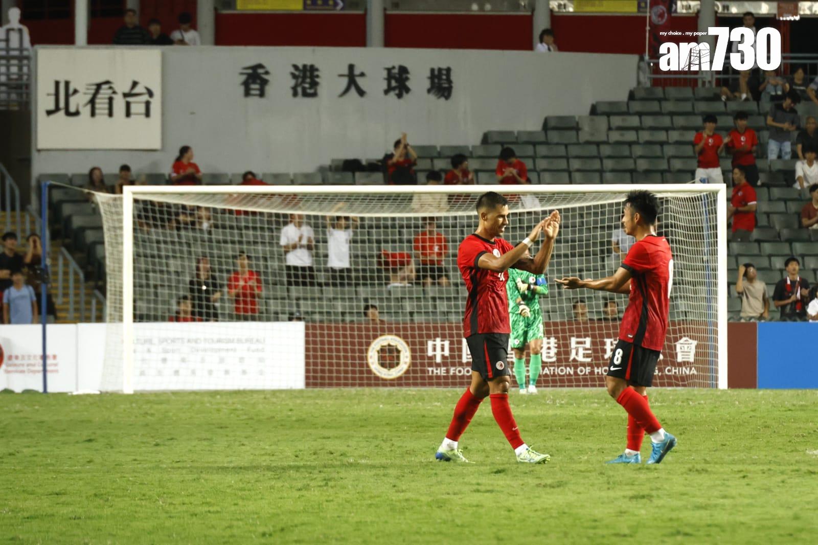 香港足球|祖連奴埋齋助香港隊3球輕取柬埔寨。(林俊源攝)