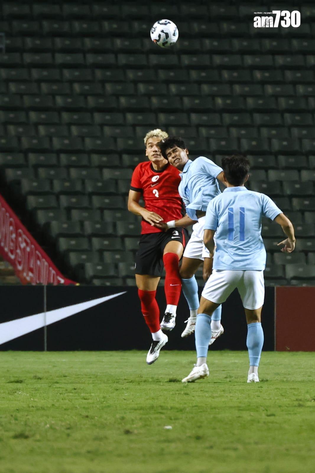 香港主場對柬埔寨的國際友賽在香港大球場舉行。(林俊源攝)