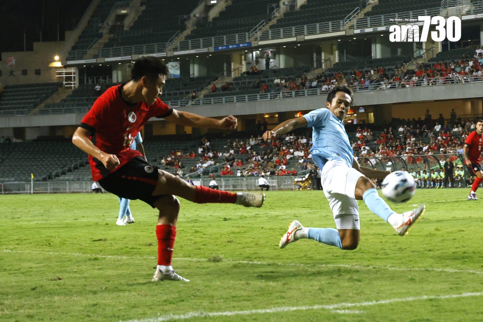 香港主場對柬埔寨的國際友賽在香港大球場舉行。(林俊源攝)