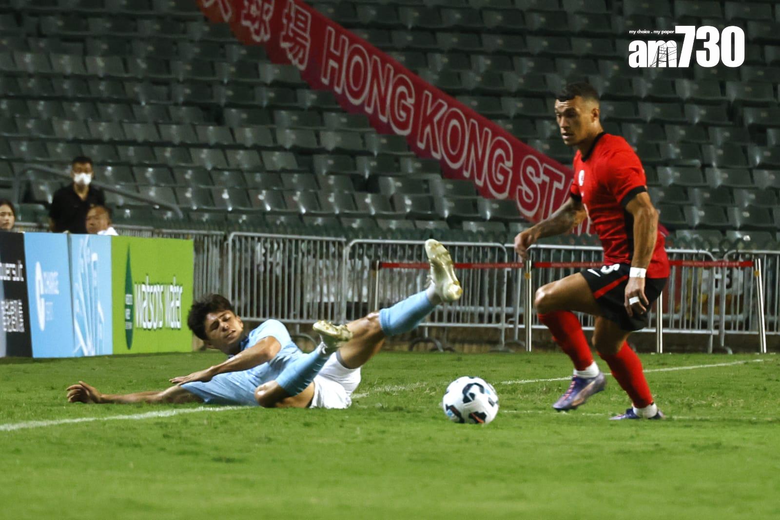 香港主場對柬埔寨的國際友賽在香港大球場舉行。(林俊源攝)