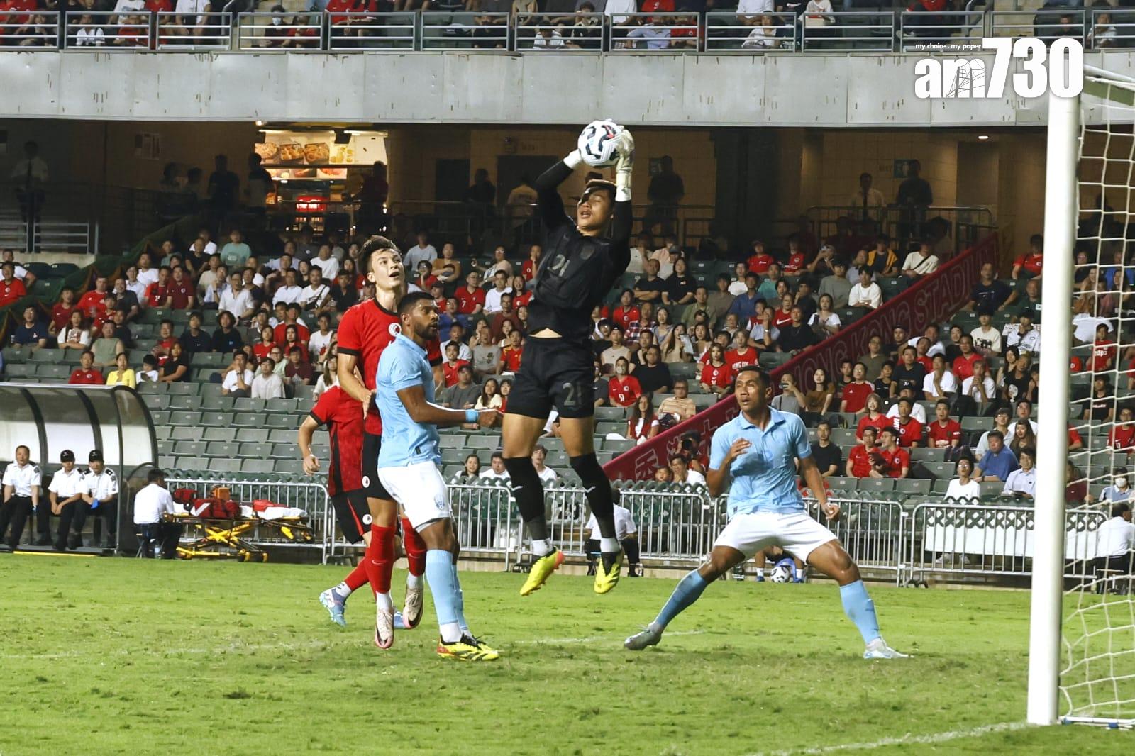 香港主場對柬埔寨的國際友賽在香港大球場舉行。(林俊源攝)