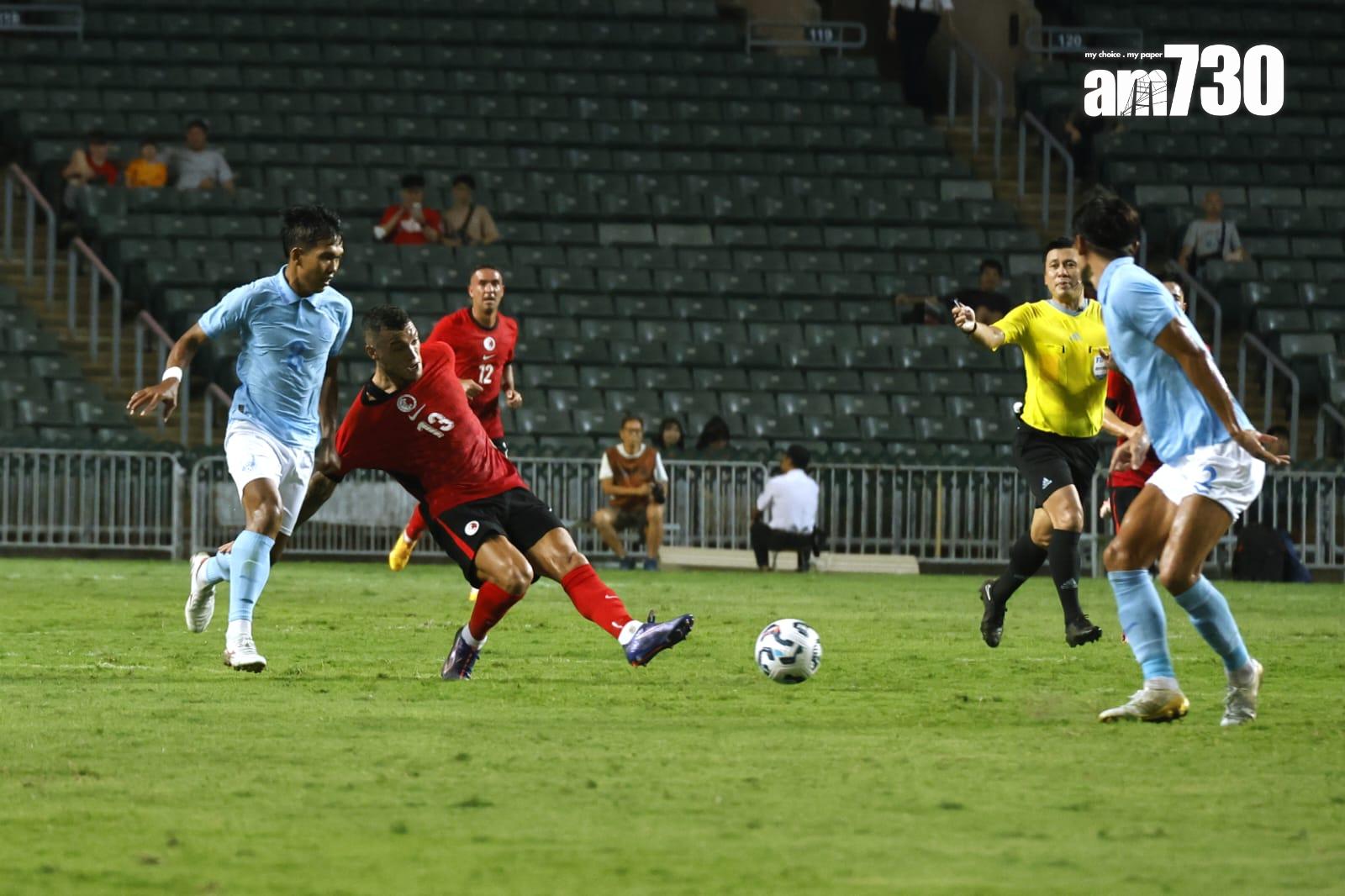 香港主場對柬埔寨的國際友賽在香港大球場舉行。(林俊源攝)