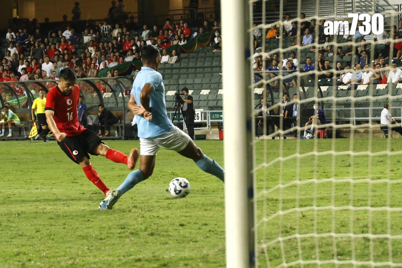 香港主場對柬埔寨的國際友賽在香港大球場舉行。(林俊源攝)