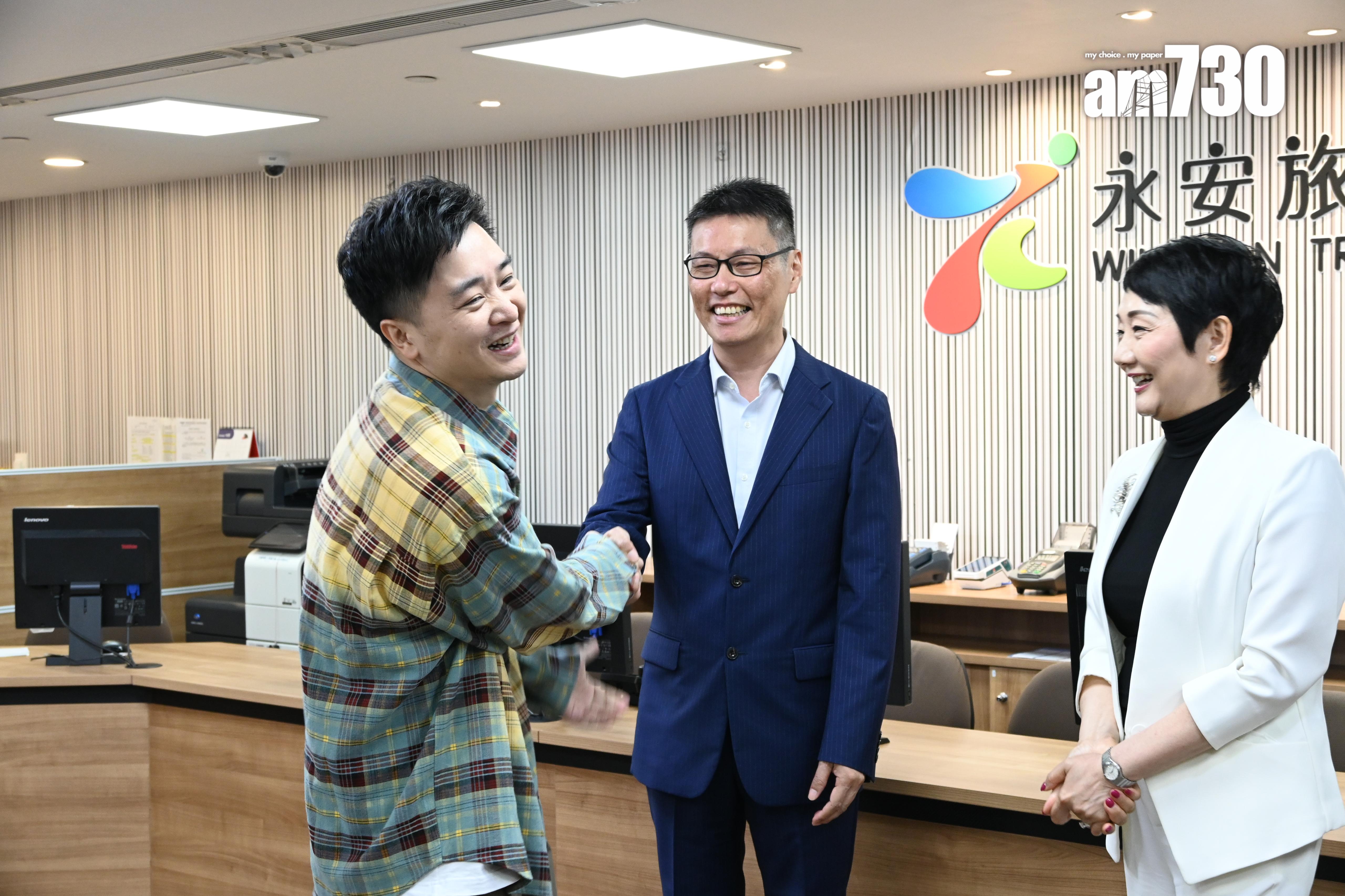 譚輝智獲旅行社委任為代言人。(娛樂組攝)