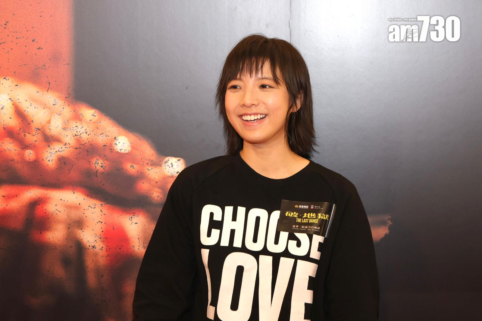 獲提名金屆金馬獎影后的鍾雪瑩,在《破.地獄》演黃子華的助手。(吳康琦攝)