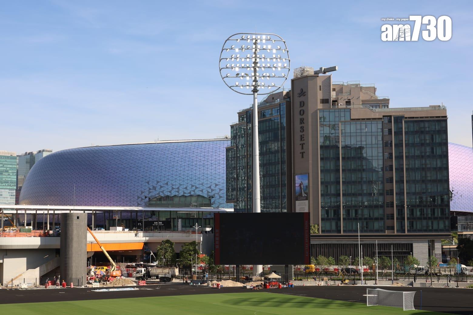 啟德體育園周日賽事3時開放入場 呼籲觀眾經宋皇臺站步行5分鐘前往(鍾式明攝)