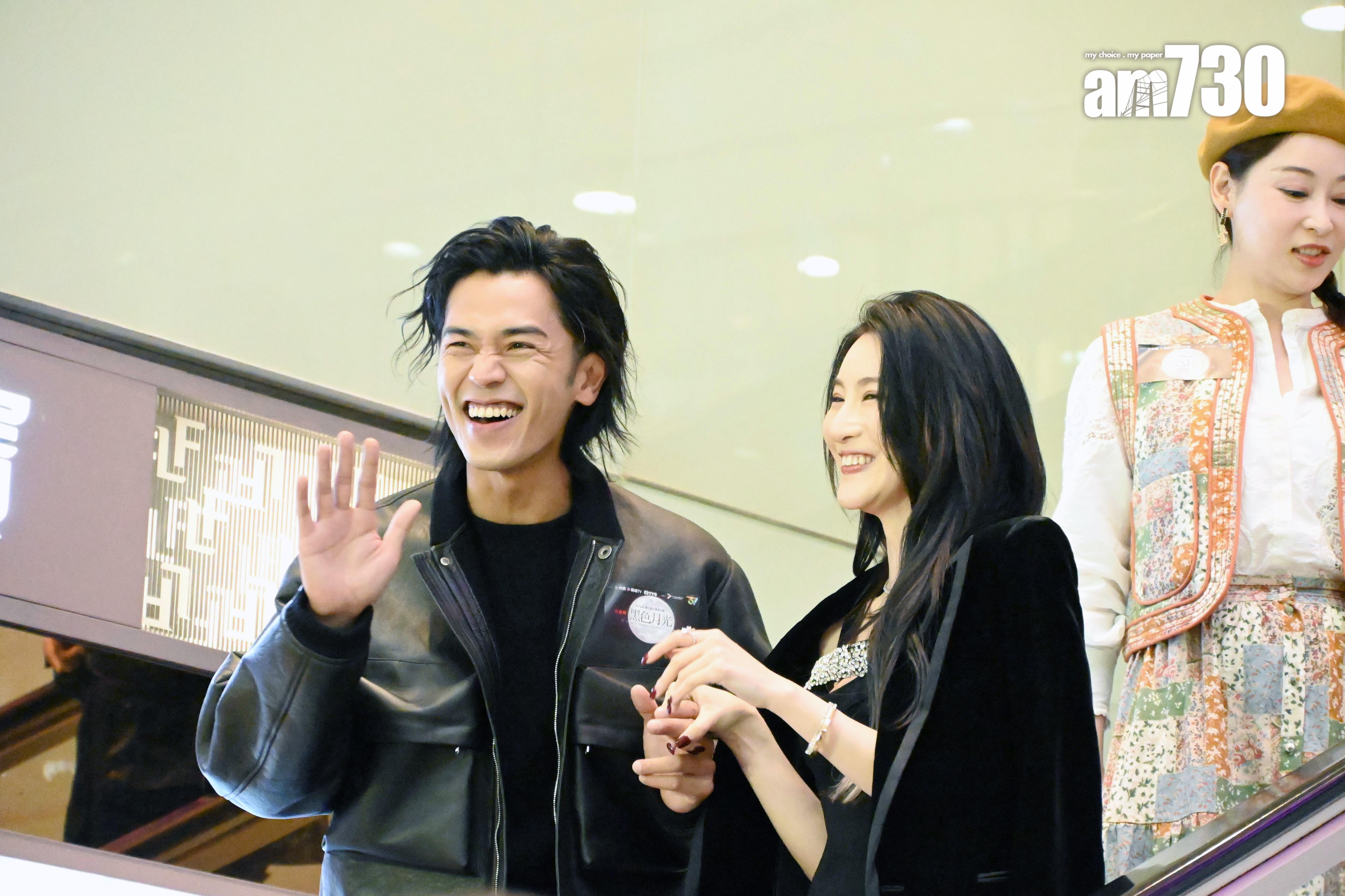 馬志威在片中針對林夏薇,現實生活中有講有笑。(娛樂組攝)