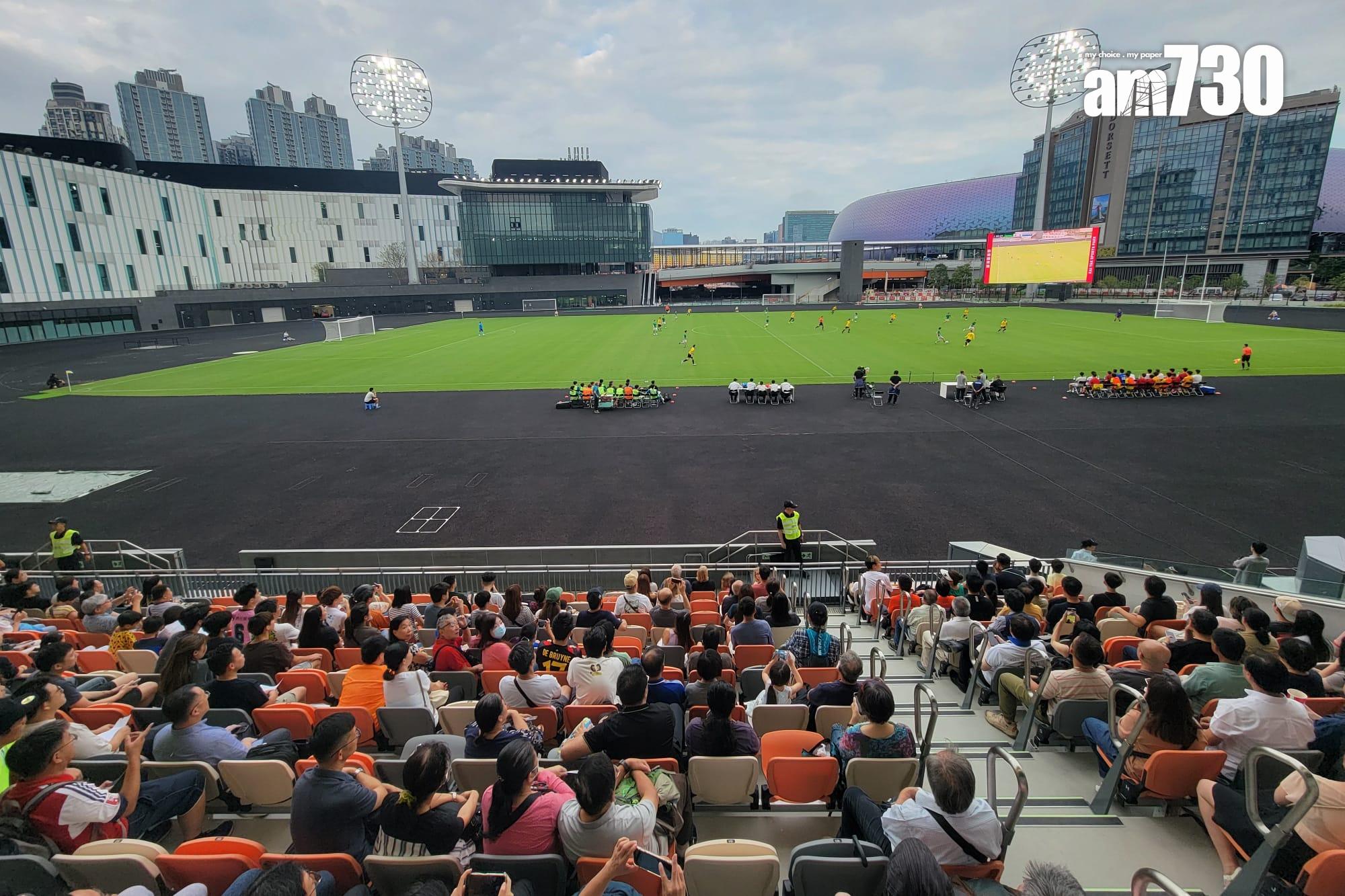 啟德體育園|陳國基:各方面運作順暢 將再有約20場測試 人數會逐步推至五萬 (林俊源攝)