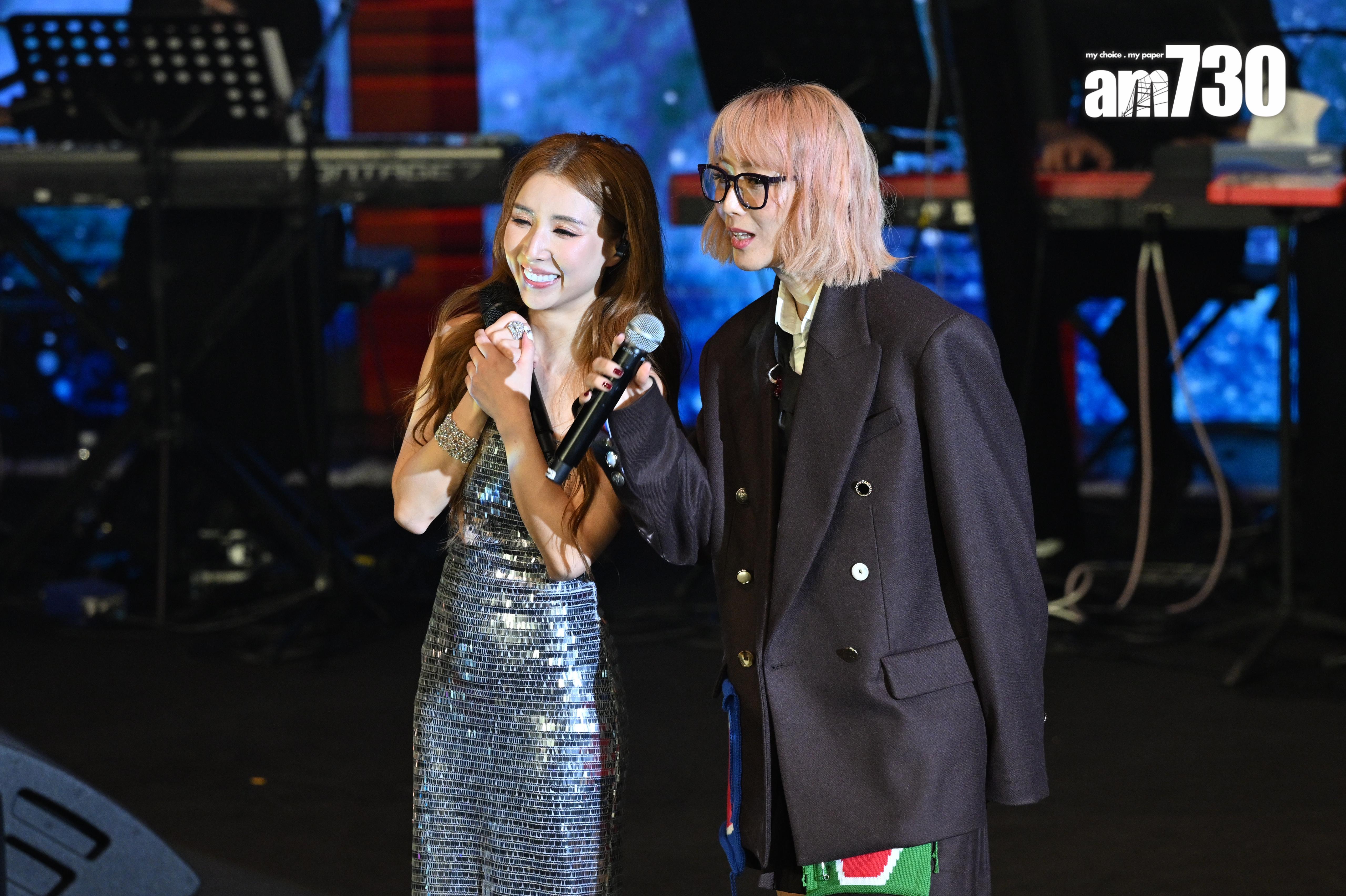 Sammi擔任譚嘉儀個唱嘉賓。(娛樂組攝)
