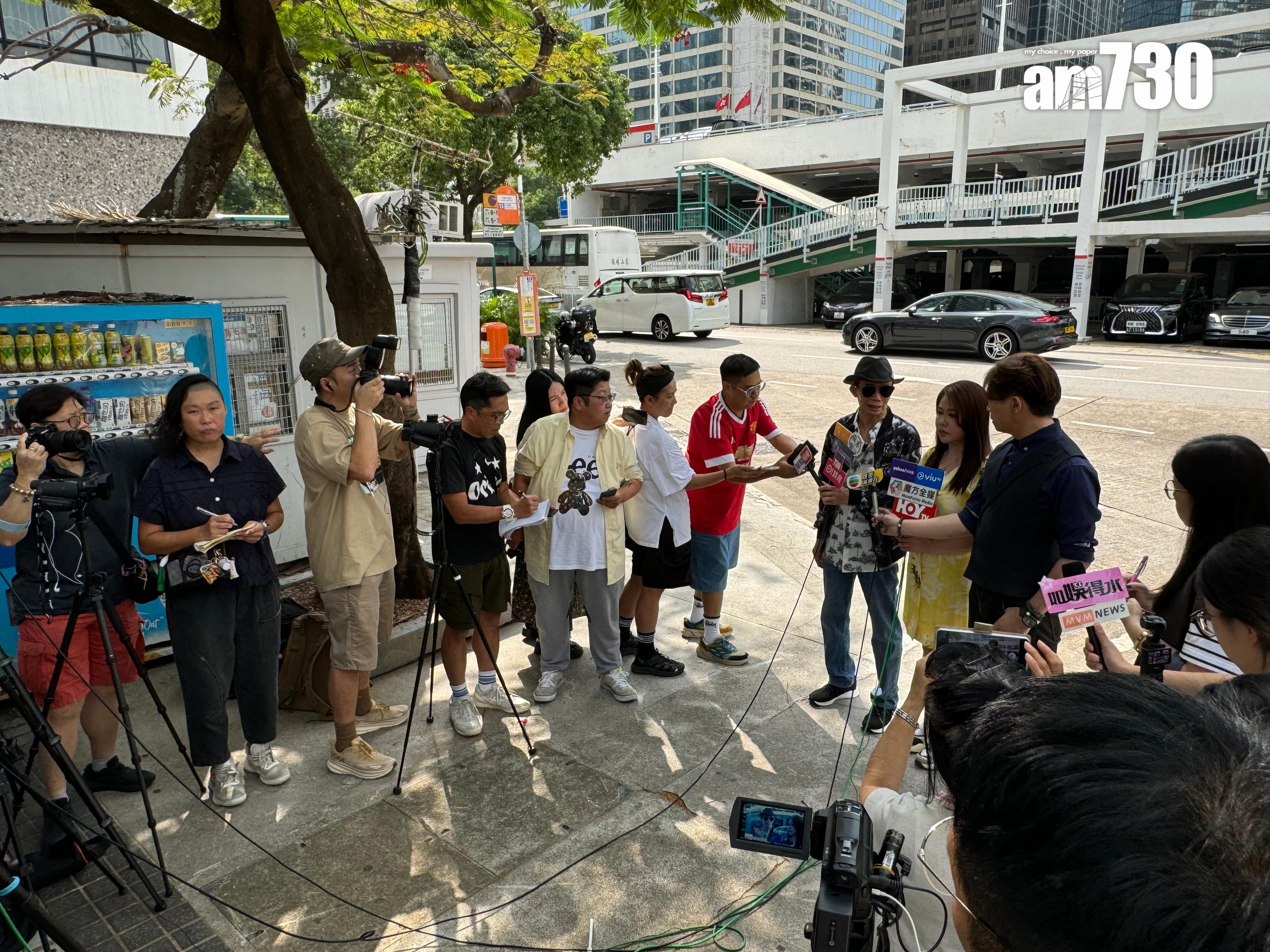 梅啟明今日call齊傳媒到中環大會堂。 (娛樂組攝)