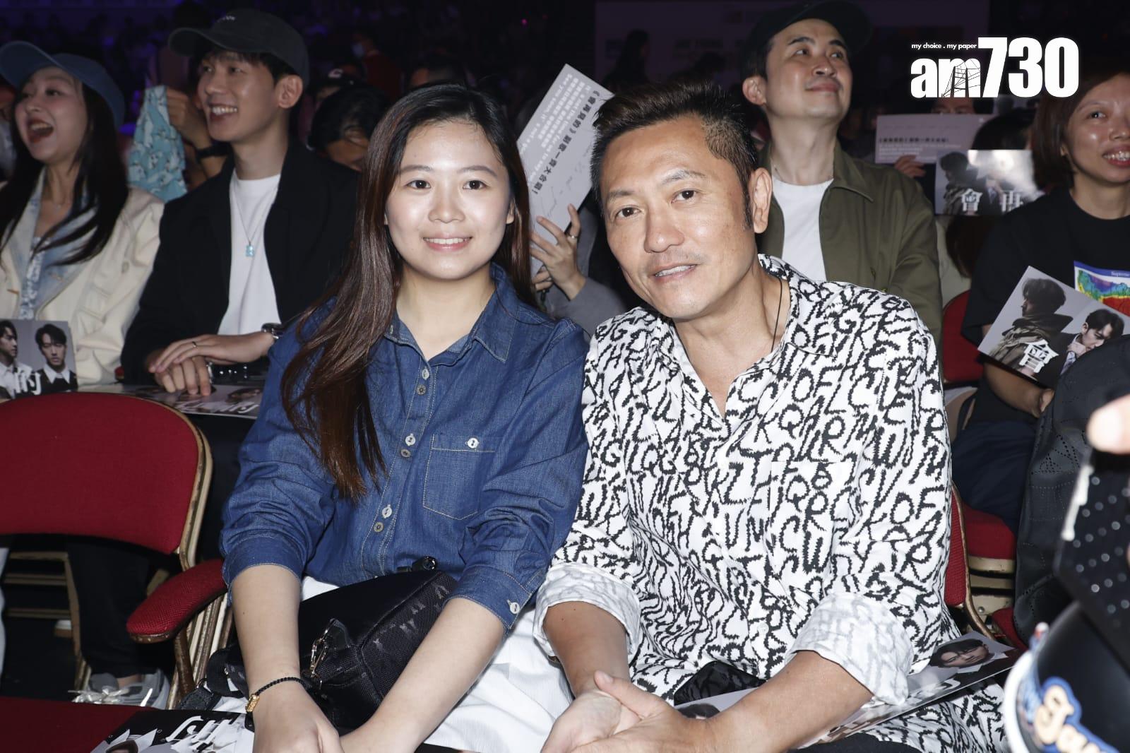 蘇志威與女兒。 (林俊源攝)