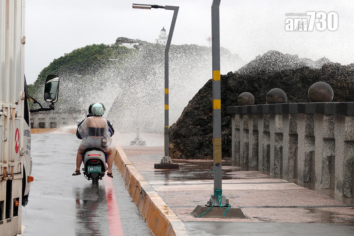 超強颱風山陀兒吹襲台灣。(中通社)