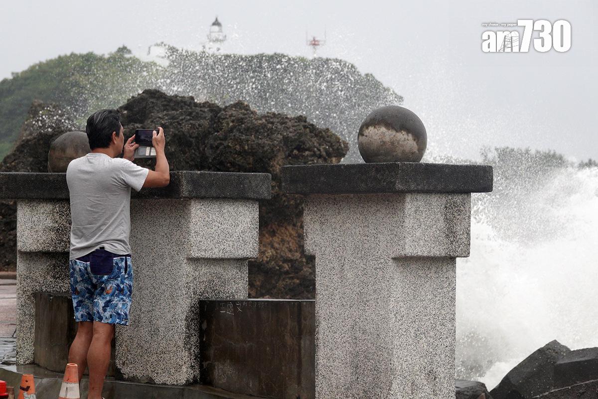 超強颱風山陀兒吹襲台灣。(中通社)