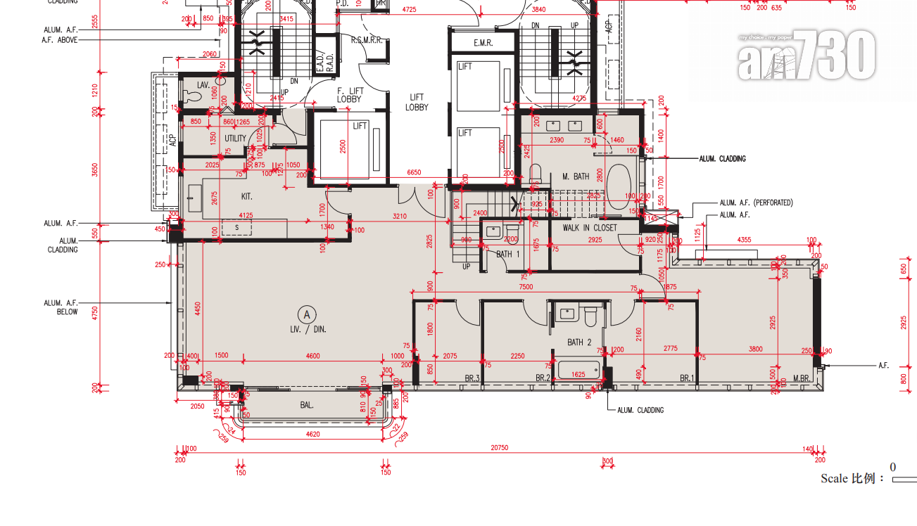 太子道西233號上樓書 設天池頂層特色戶 面積最大1748呎|何文田豪宅