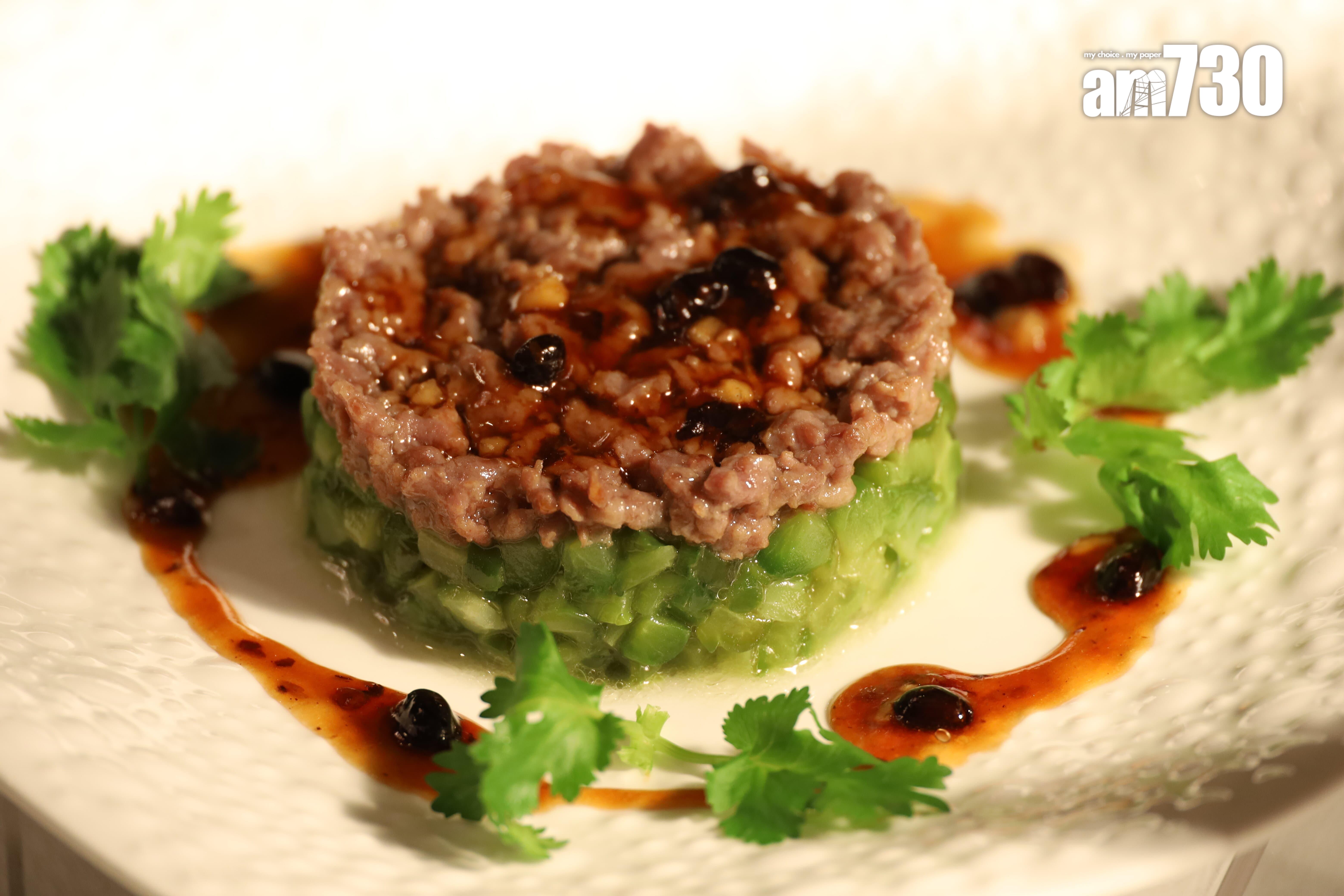 豉蒜涼瓜牛冧肉$280/例(第6級:軟質及一口量菜式) 涼瓜及牛冧肉都非常柔軟,豆豉味很香,開胃美味。