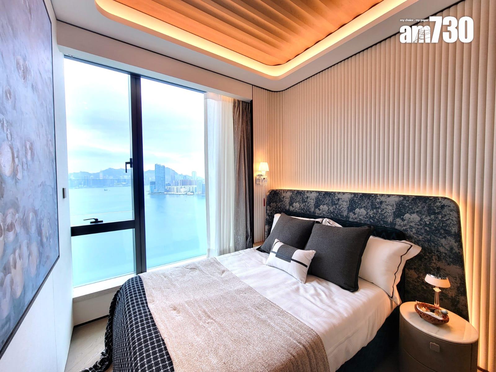 天瀧示範單位|Baccarat主題現樓千呎三房 水晶藝術珍品X維港景致|啟德新盤