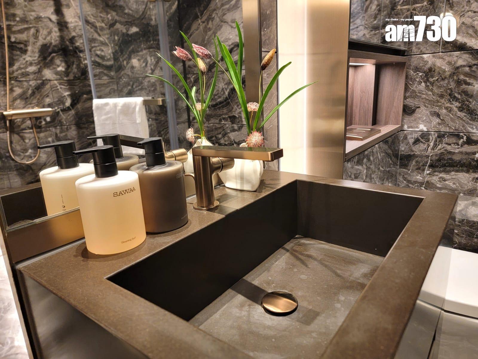 天瀧示範單位|Baccarat主題現樓千呎三房 水晶藝術珍品X維港景致|啟德新盤