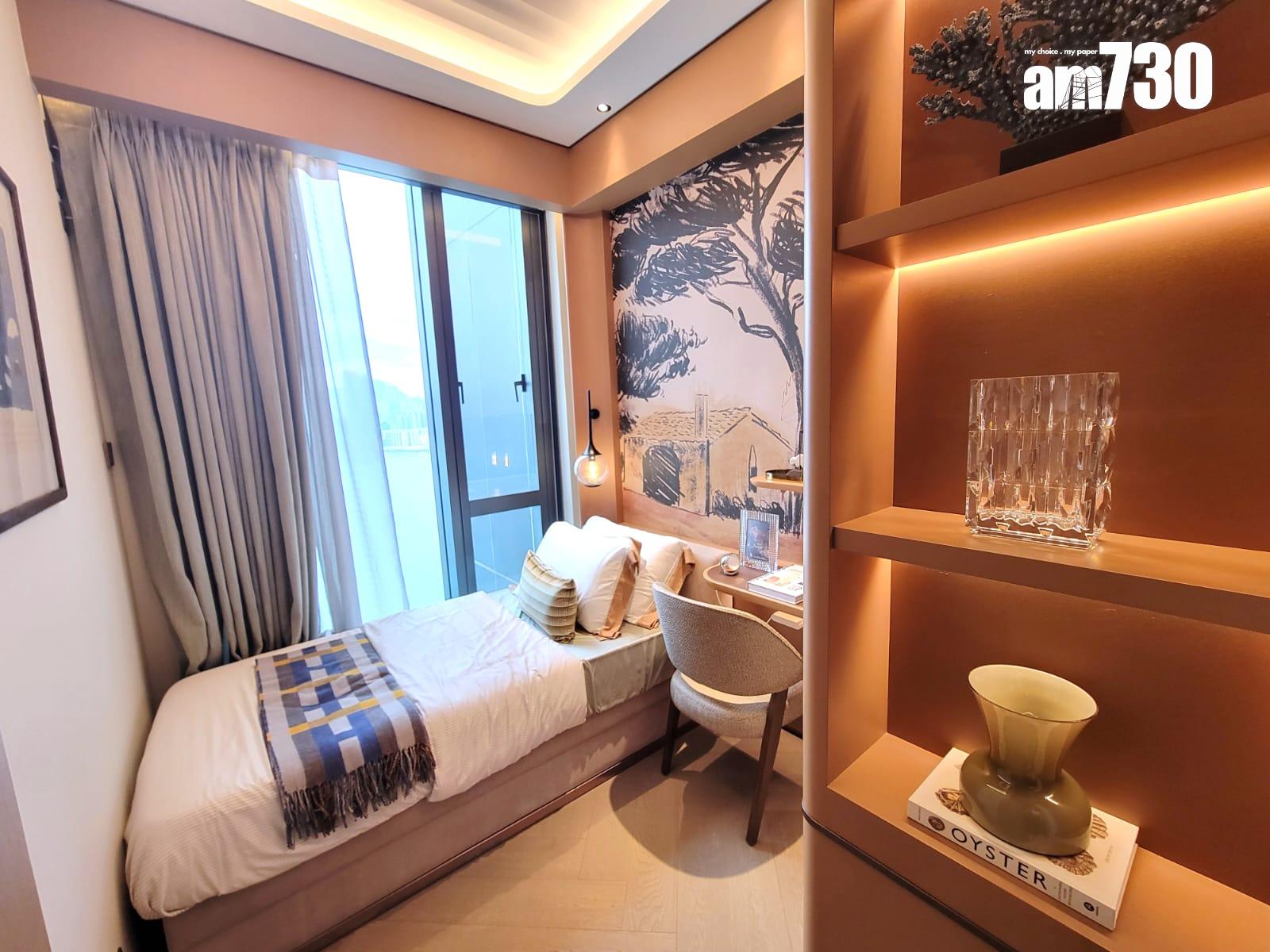 天瀧示範單位|Baccarat主題現樓千呎三房 水晶藝術珍品X維港景致|啟德新盤