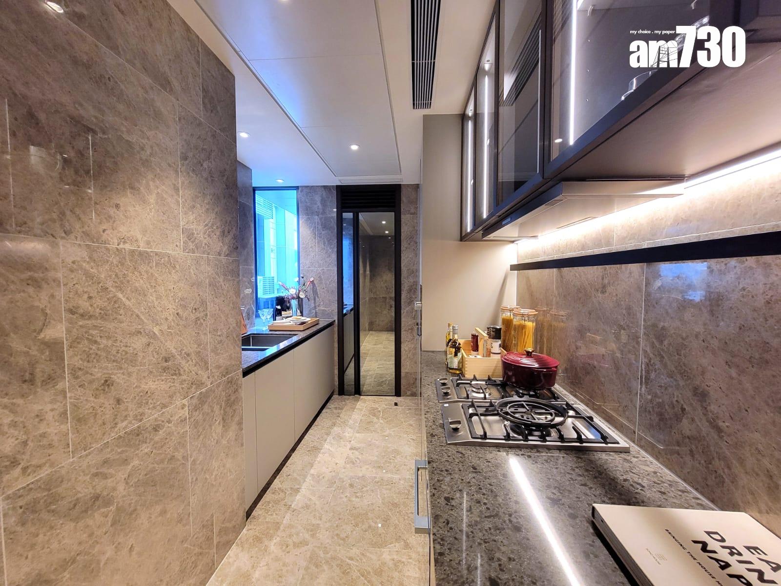 天瀧示範單位|Baccarat主題現樓千呎三房 水晶藝術珍品X維港景致|啟德新盤