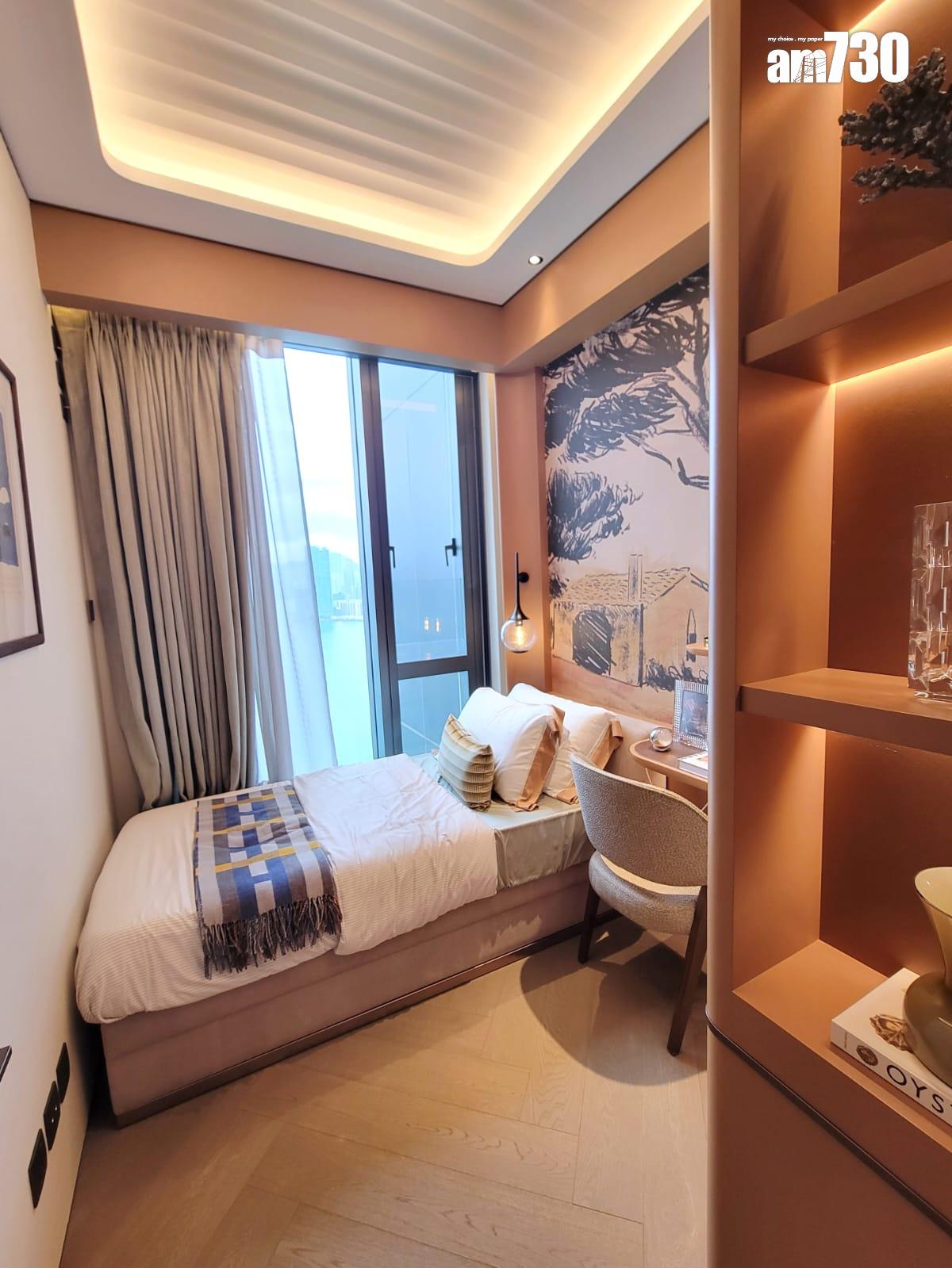 天瀧示範單位|Baccarat主題現樓千呎三房 水晶藝術珍品X維港景致|啟德新盤