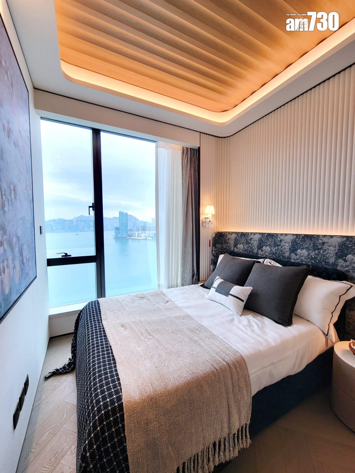 天瀧示範單位|Baccarat主題現樓千呎三房 水晶藝術珍品X維港景致|啟德新盤