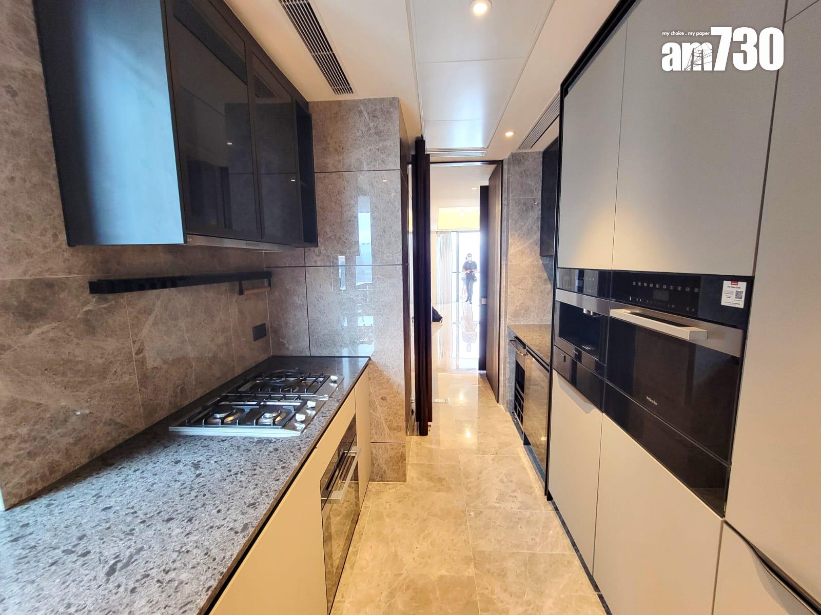 天瀧示範單位|現樓1173呎四房 擁3.3米闊流線型露台飽覽維港景(多圖有片)|啟德新盤