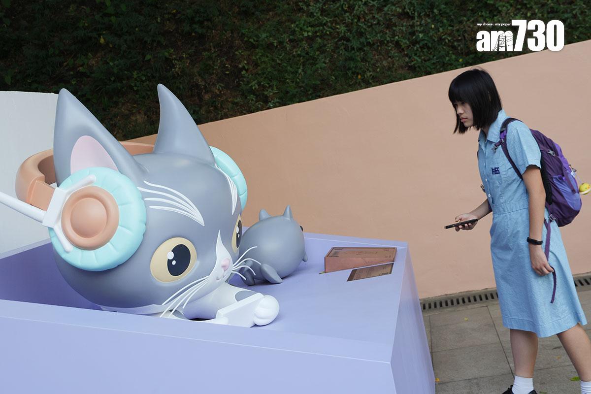 香港漫畫星光大道第四期即日起在九龍公園展出。(吳康琦攝)