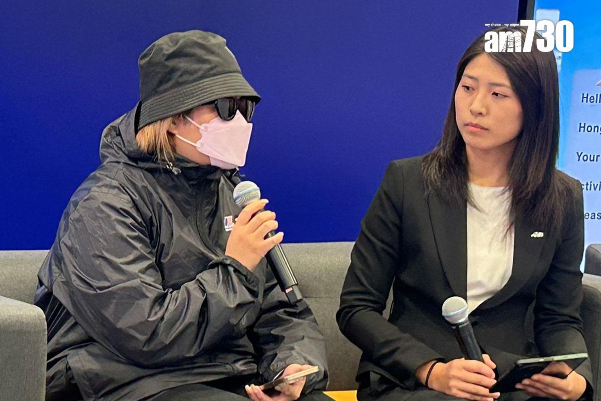 K小姐(左)親述受騙經過。(朱慧恩攝)