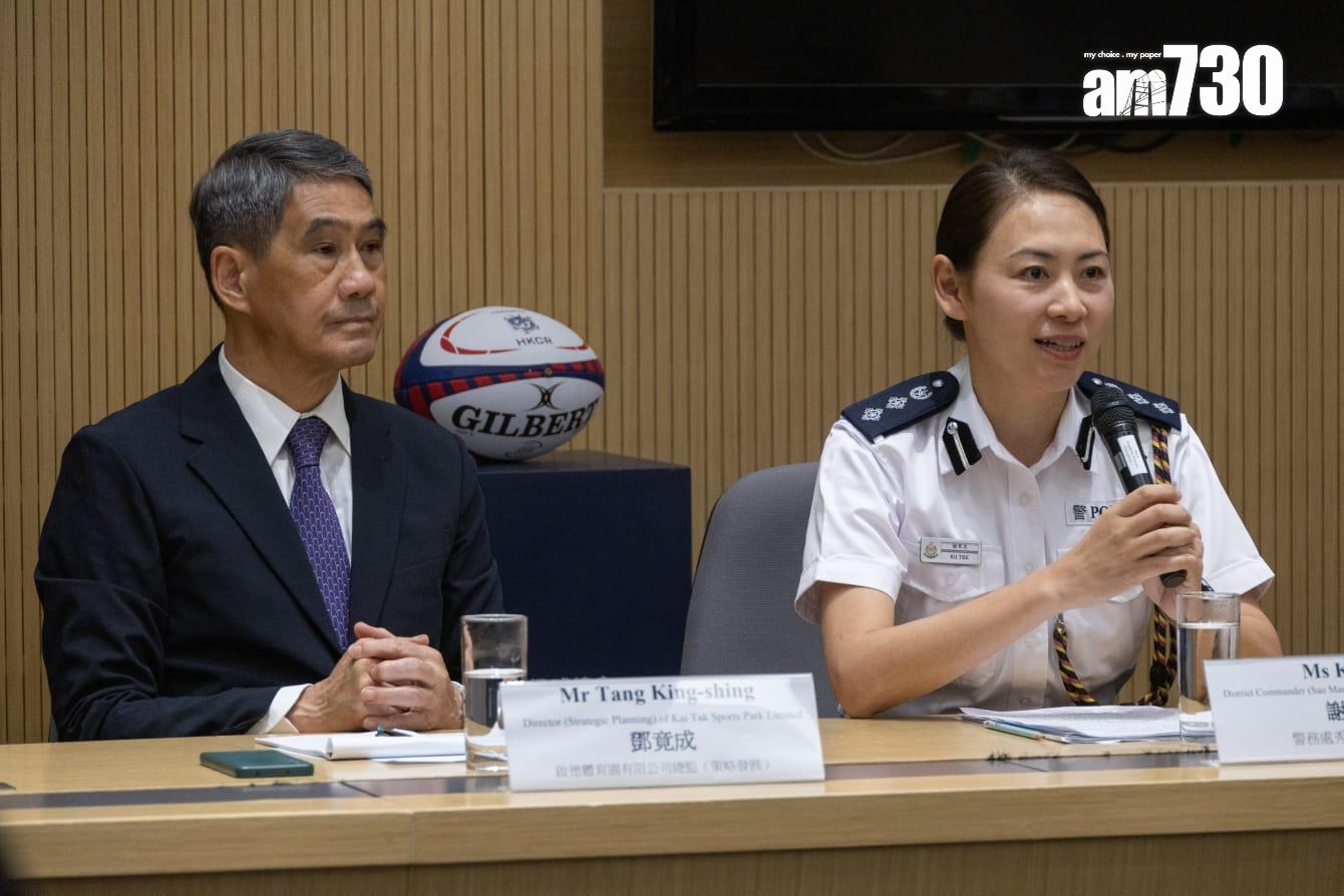 啟德體育園第二場測試賽周六舉行 設兩條特快通道 籲勿攜長傘入場(蘇文傑攝)