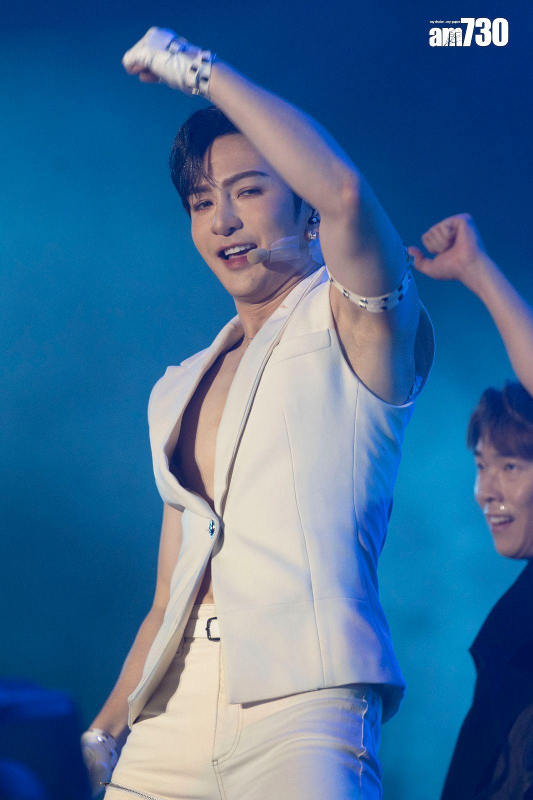 盧瀚霆Anson Lo於《西九音樂節:越流行》壓軸登場,唱足45分鐘。(蘇文傑攝)