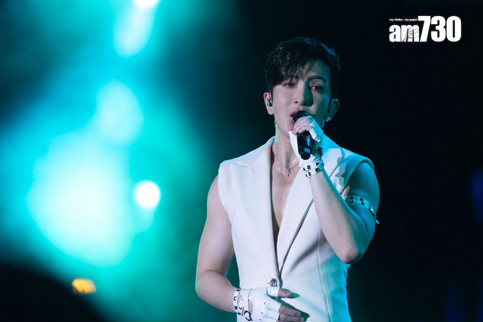 盧瀚霆Anson Lo於《西九音樂節:越流行》壓軸登場,唱足45分鐘。(蘇文傑攝)