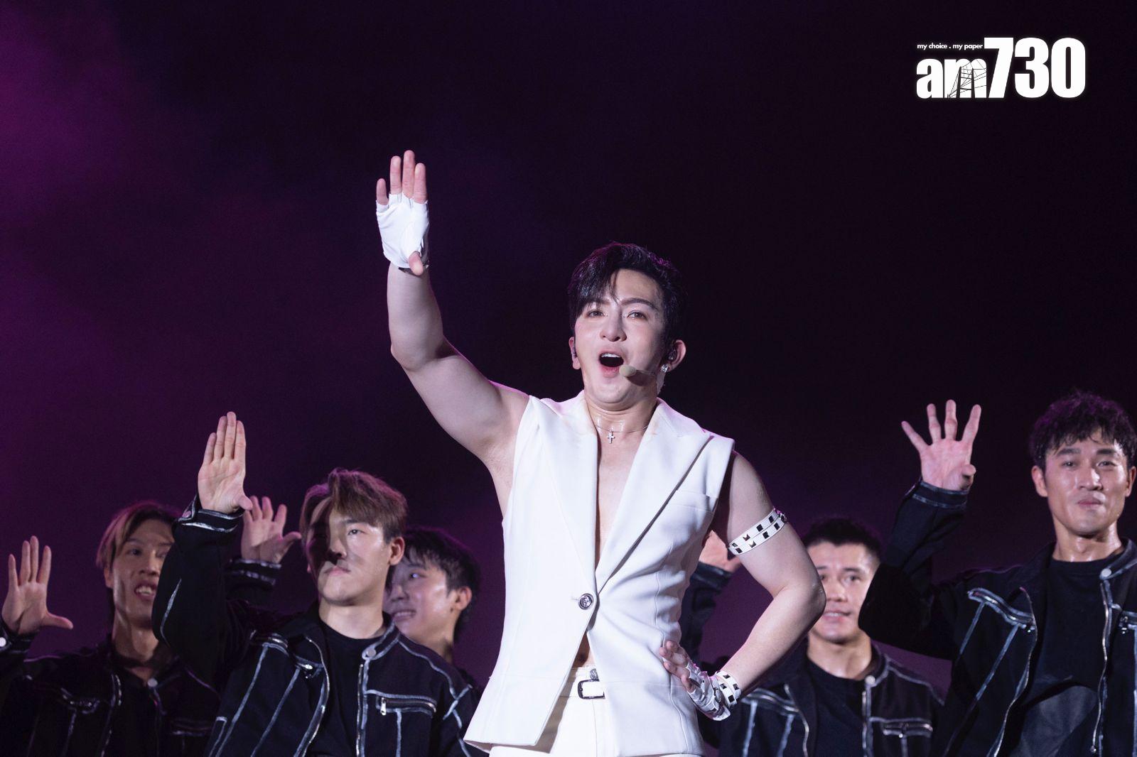 盧瀚霆Anson Lo於《西九音樂節:越流行》壓軸登場,唱足45分鐘。(蘇文傑攝)