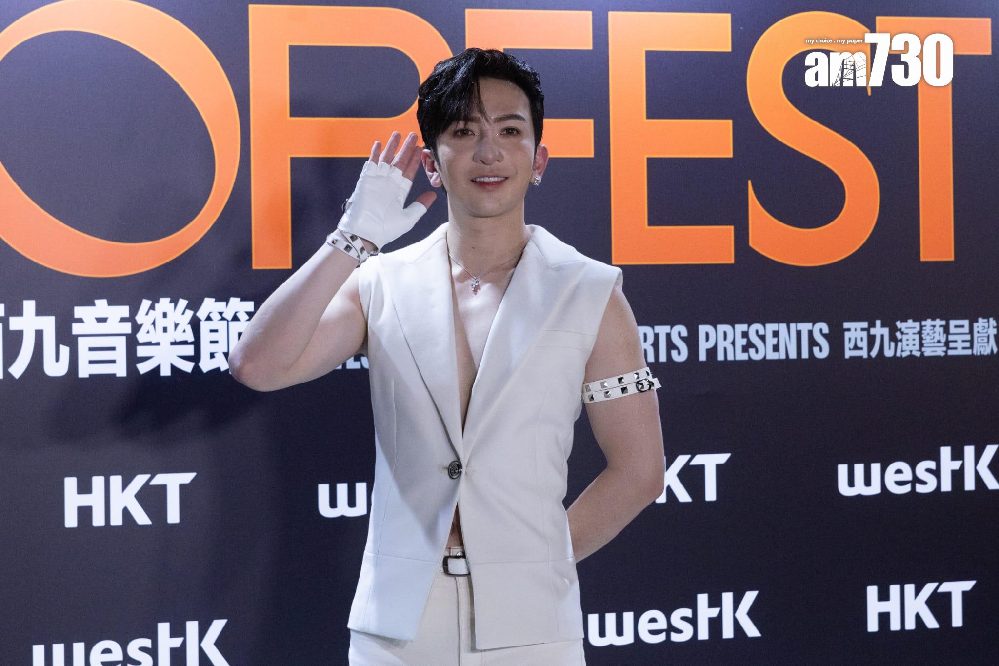 盧瀚霆Anson Lo於《西九音樂節:越流行》壓軸登場,唱足45分鐘。(蘇文傑攝)