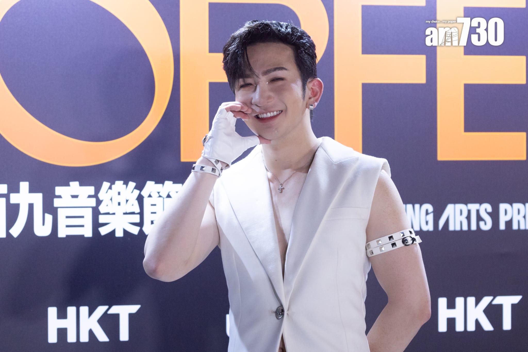 盧瀚霆Anson Lo於《西九音樂節:越流行》壓軸登場,唱足45分鐘。(蘇文傑攝)