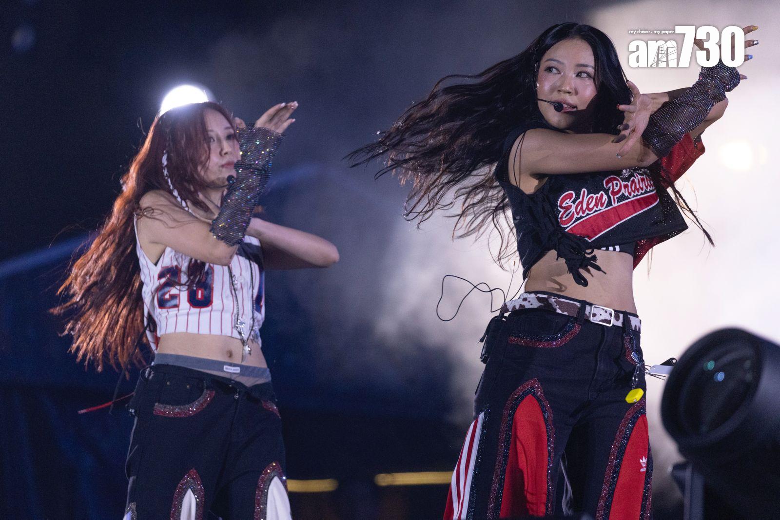 COLLAR為《西九音樂節:越流行》打頭陣演出,一次過跳唱全新EP的4首作品。(蘇文傑攝)