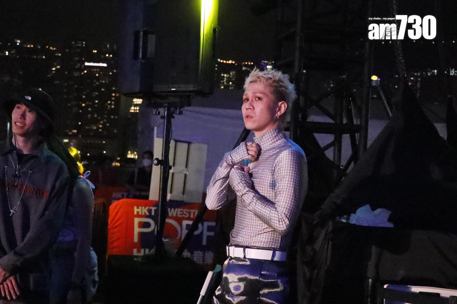 Tsoul帶傷上陣表演。(娛樂組攝)