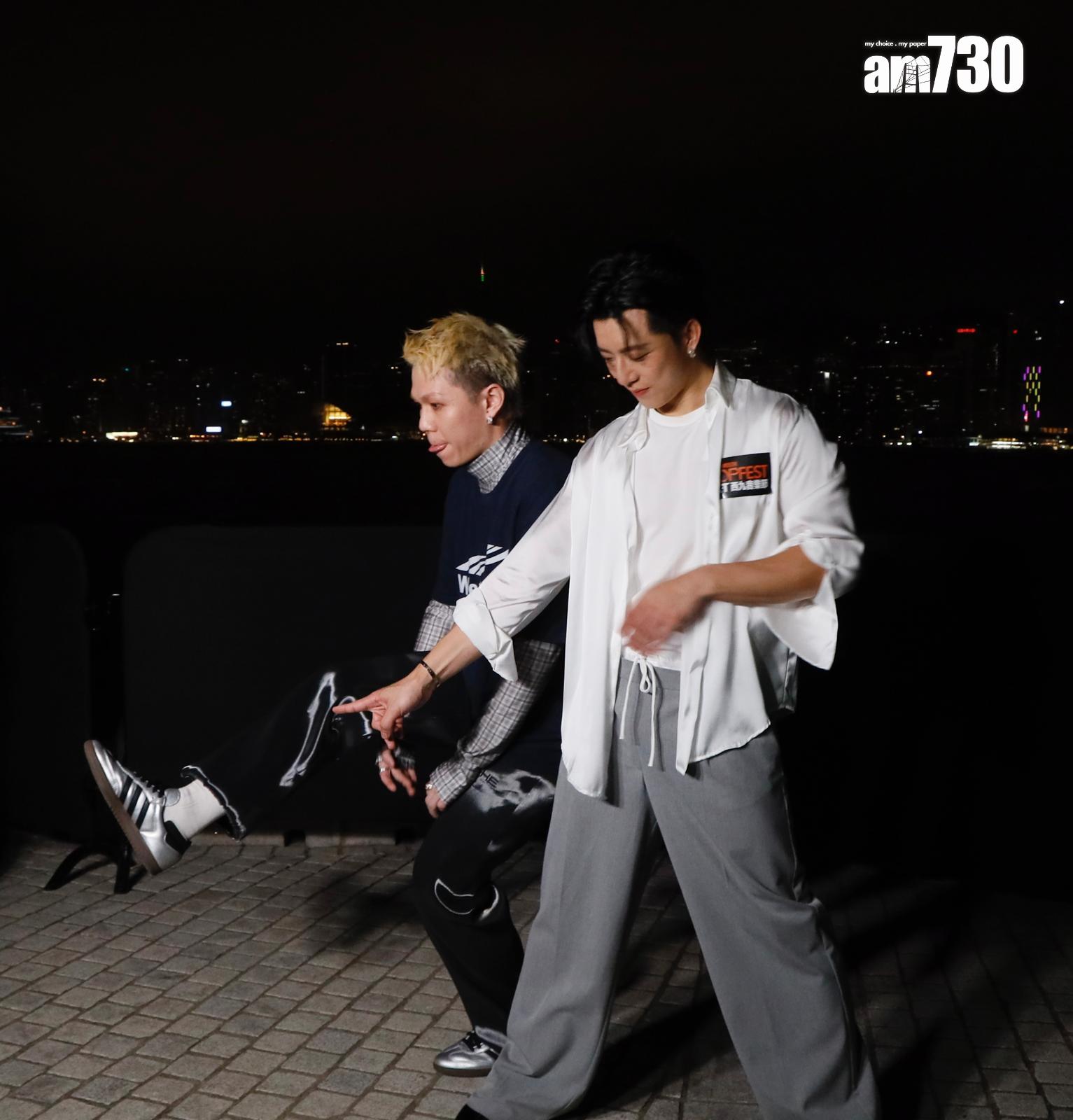 Tsoul帶傷為《西九音樂節:幻舞浮光》表演跳舞。(娛樂組攝)