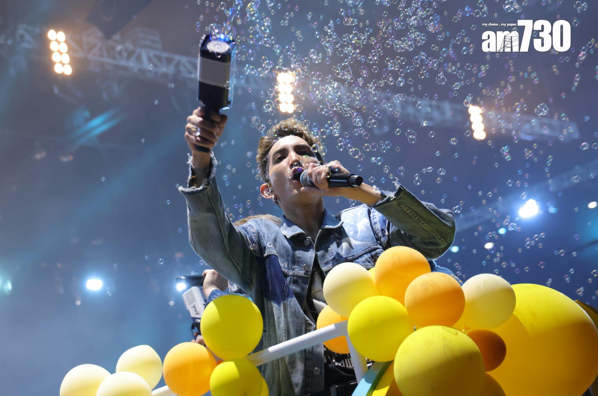 MIRROR 6周年見面會,12子落力為鏡粉謀福利。(吳康琦攝)