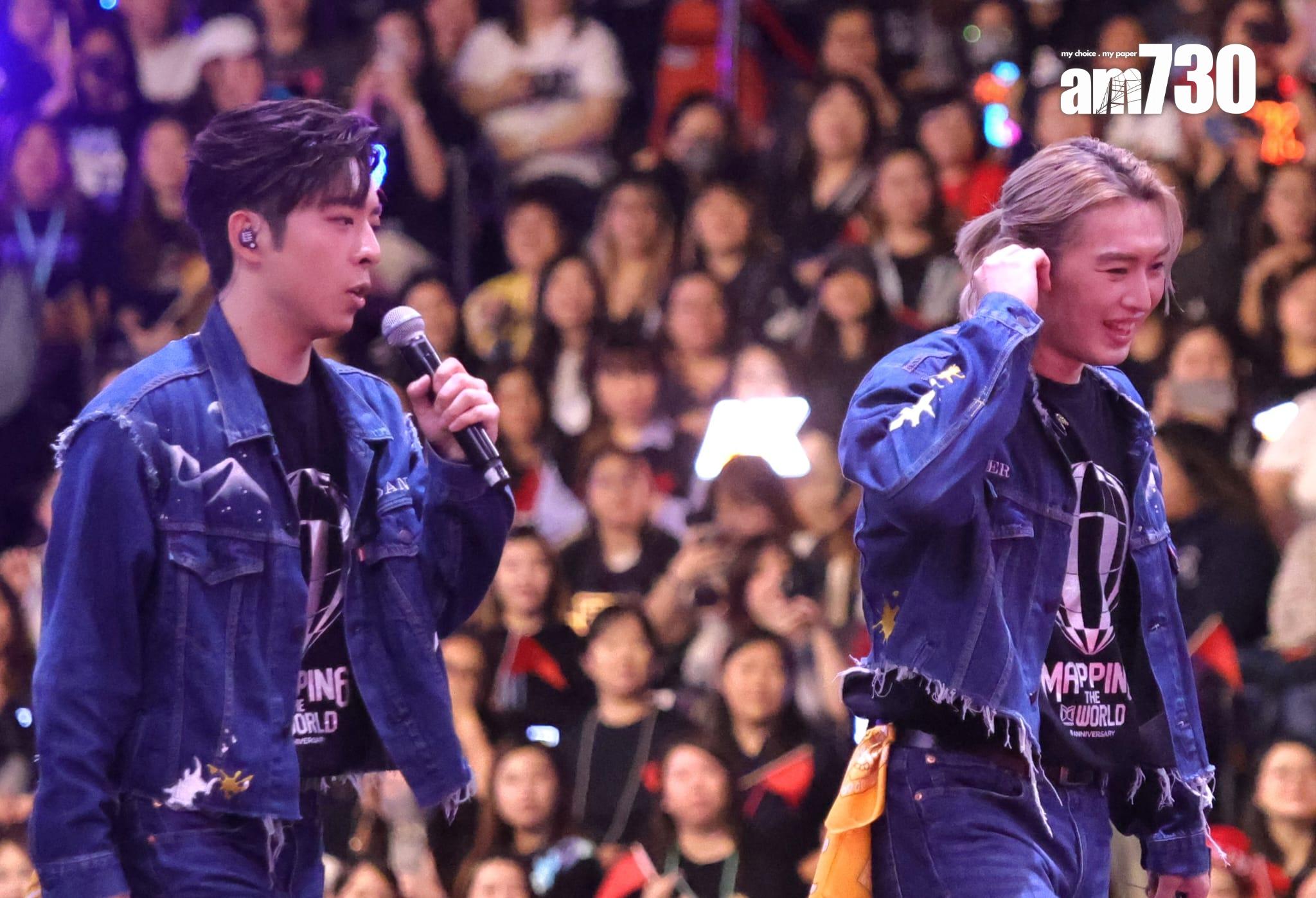 MIRROR 6周年見面會,12子落力為鏡粉謀福利。(吳康琦攝)