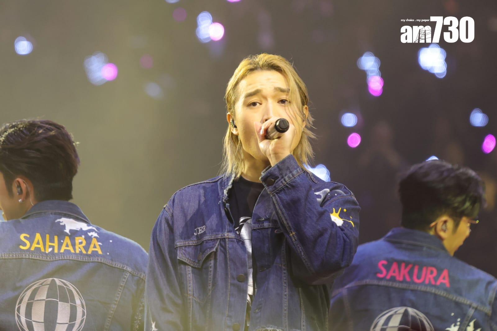 MIRROR跳唱團歌為6周年見面會炒熱氣氛。(吳康琦攝)