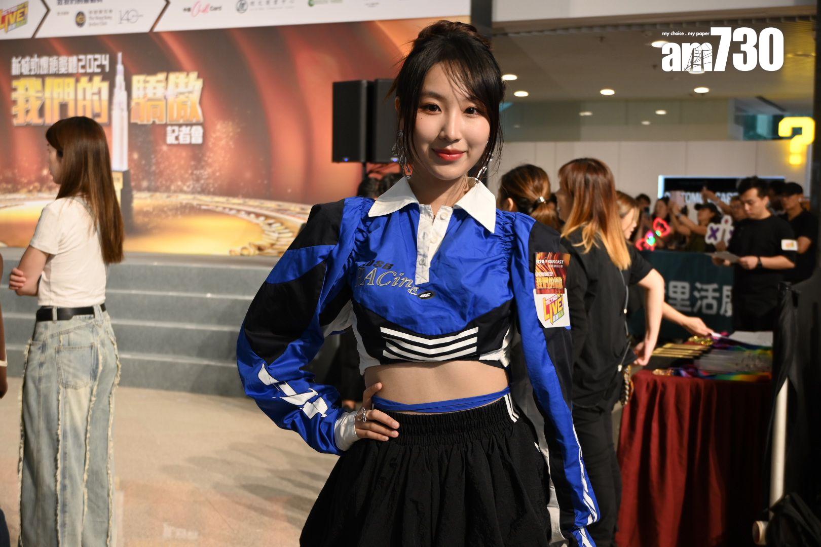 詹天文表示廣州有好多美食,搞到她不停食。(娛樂組攝)