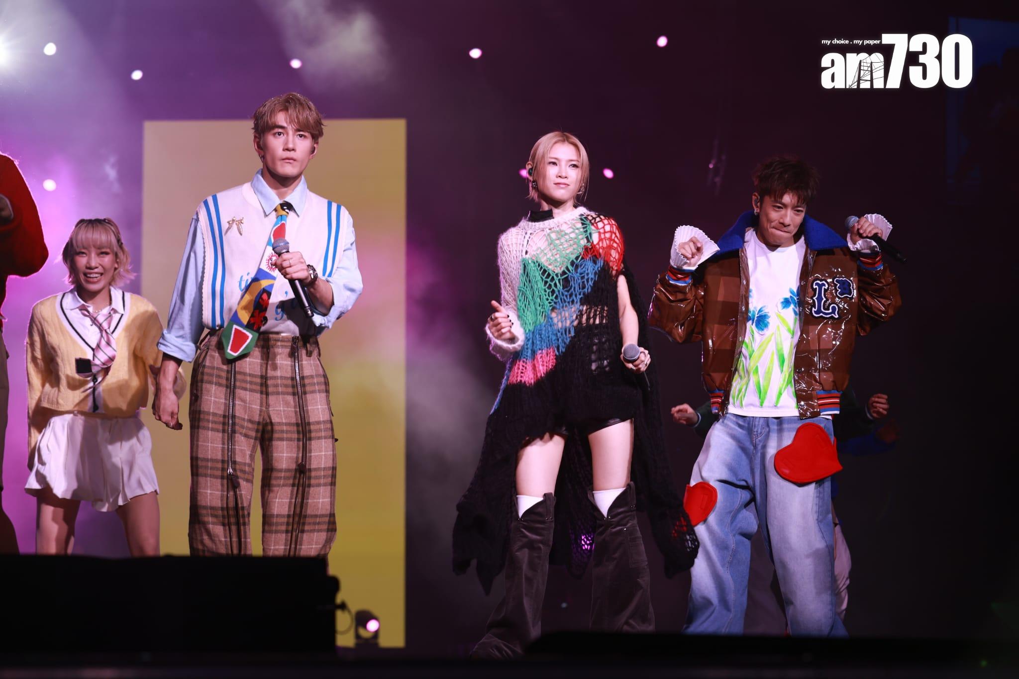 《KATCH OUR LIFE 陳蕾 x 洪嘉蒙×魏浚笙 音樂會》,3人大展舞技。(羅錦鴻攝)