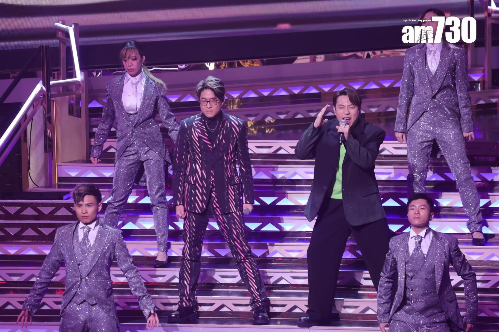 《聲夢傳奇》及《中年好聲音》學員組成「聲夢好聲音」,輪流出場獻唱經典金曲的廣東話及其他語言版。(吳康琦攝)