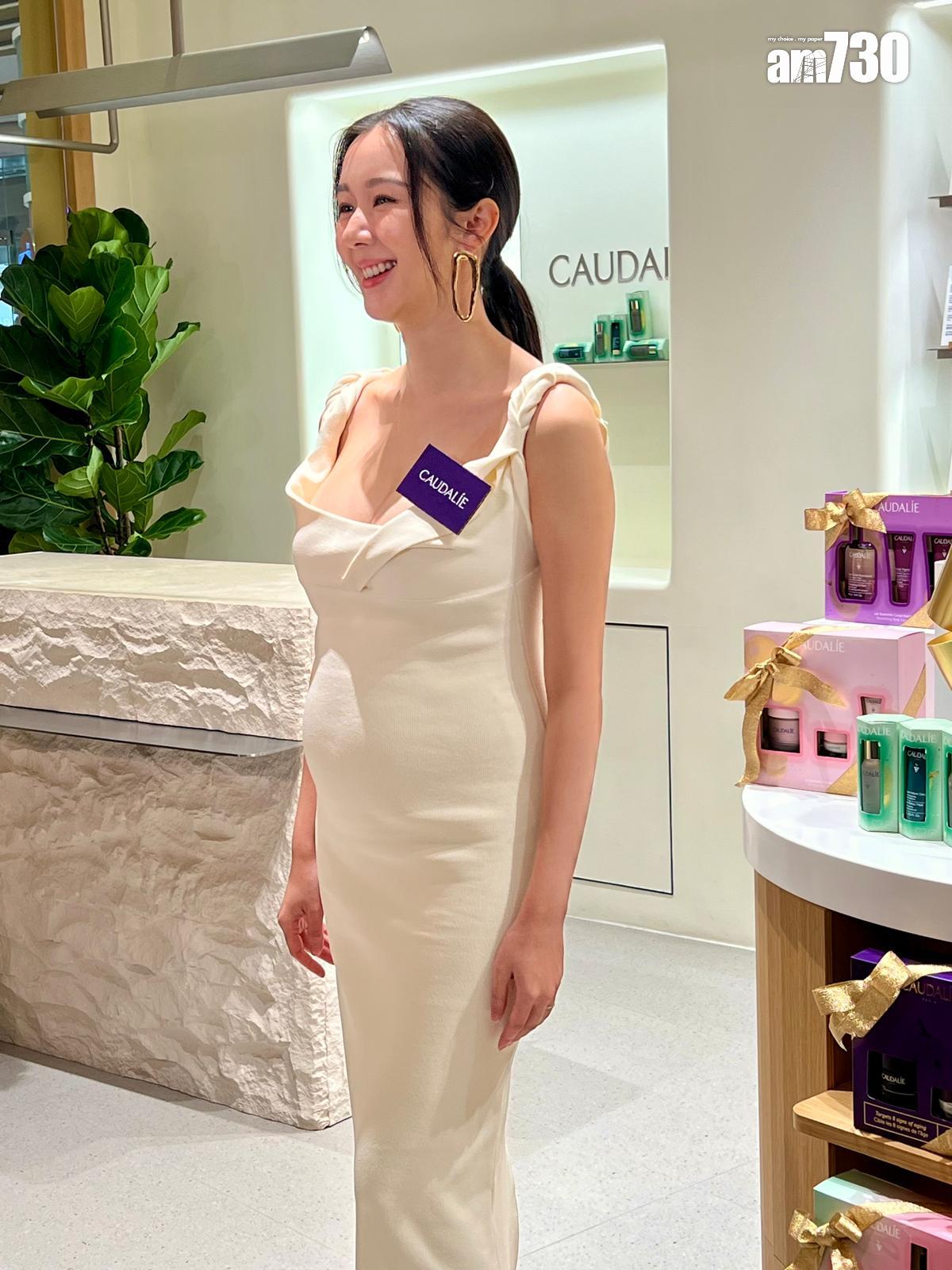 麥明詩挺巨肚現身,上圍亦連升幾CUP。