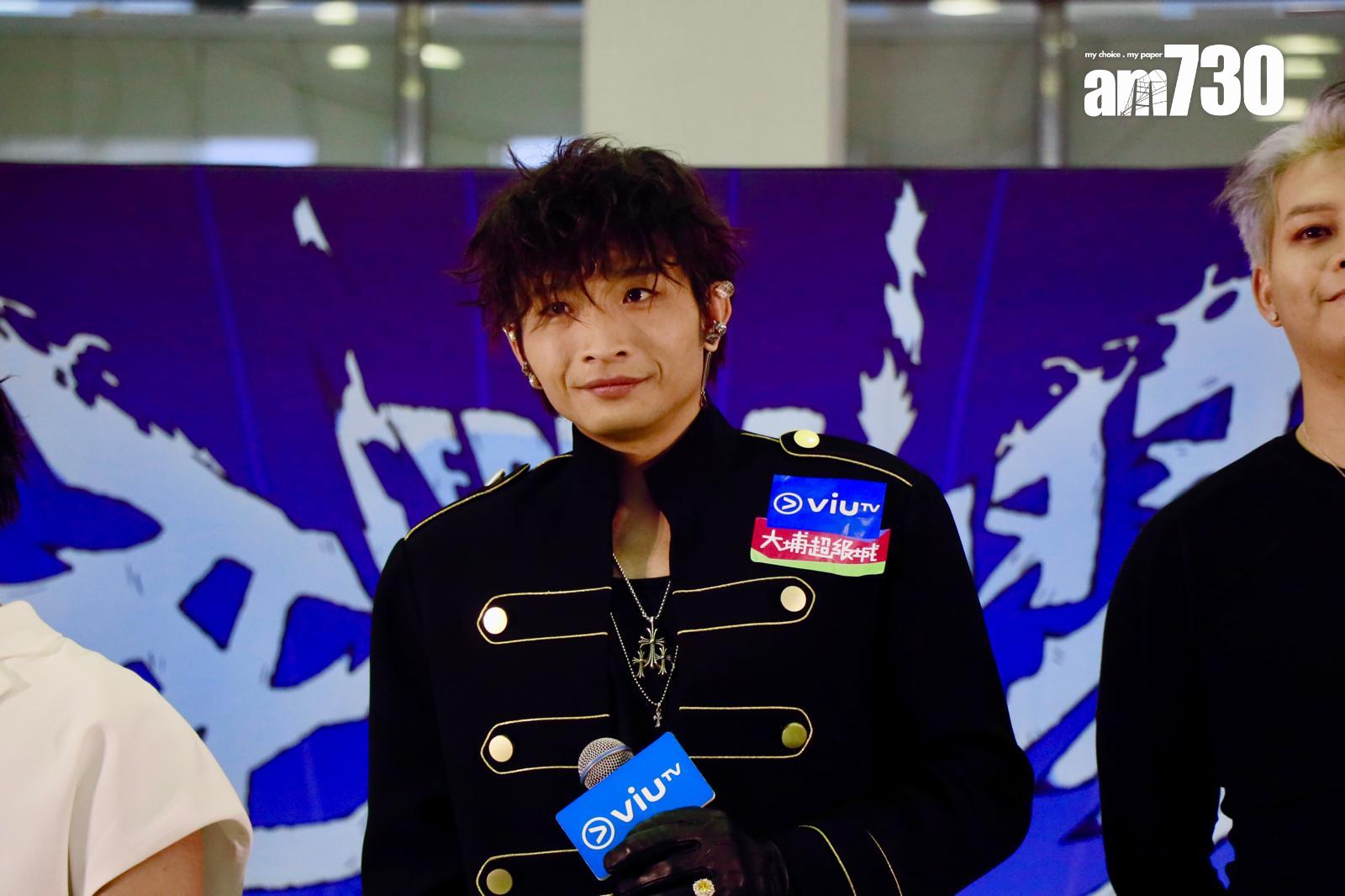 阿Dee出席新團綜記者會。(娛樂組攝)