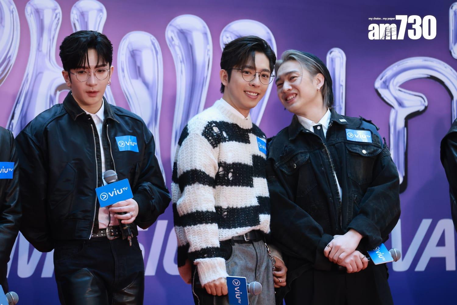 Edan心情大好出席活動。(羅錦鴻攝)