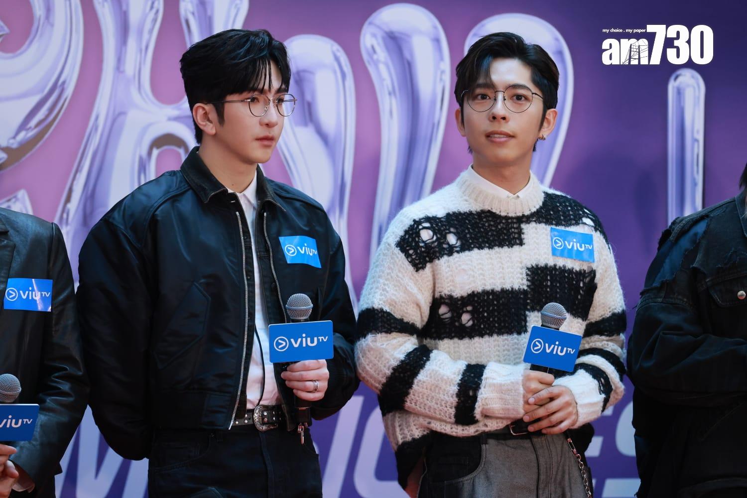 Edan心情大好出席活動。(羅錦鴻攝)