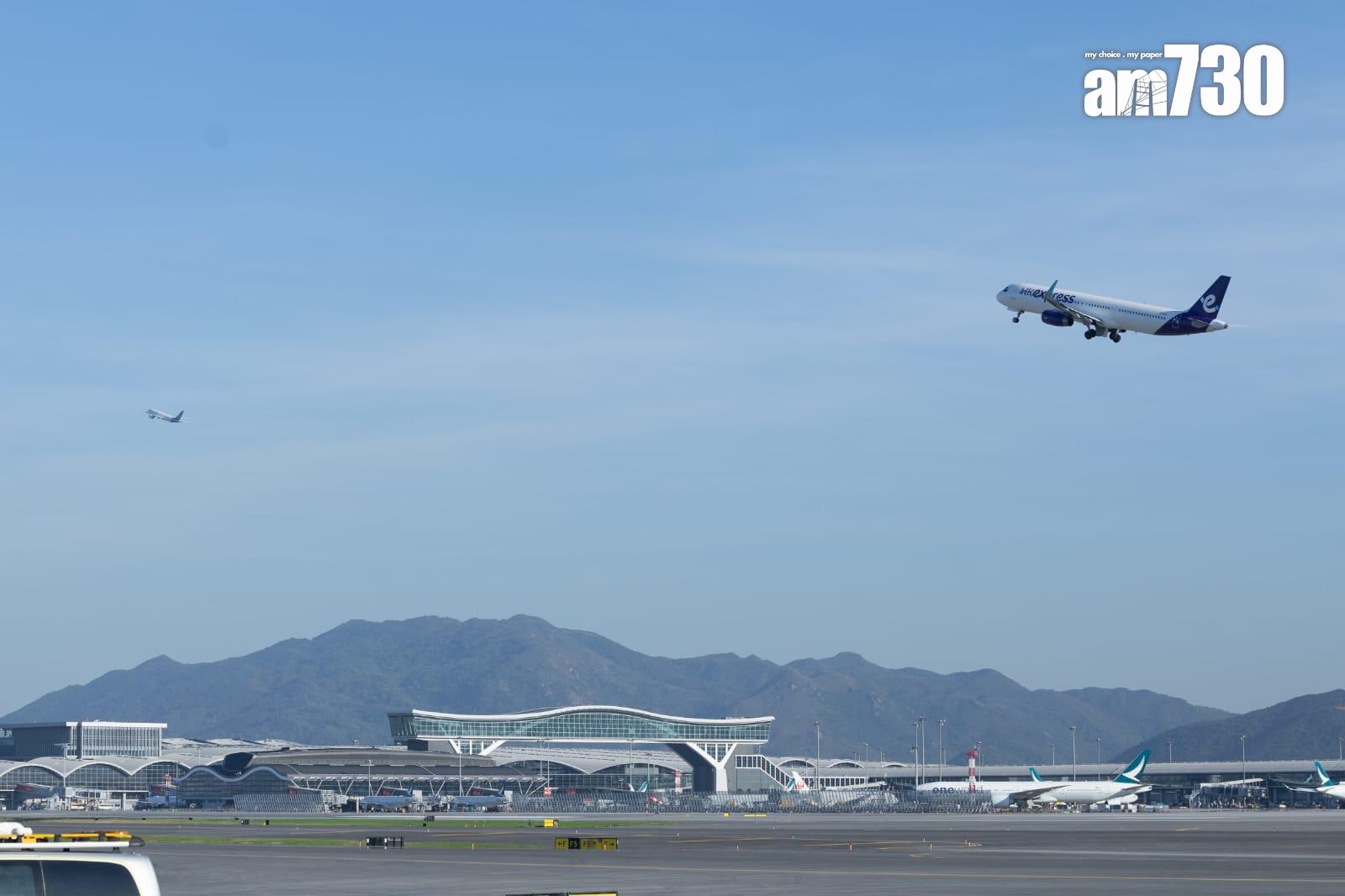 機場三跑即日起全面啟用 國泰成中跑道首班起飛客機 (多圖)